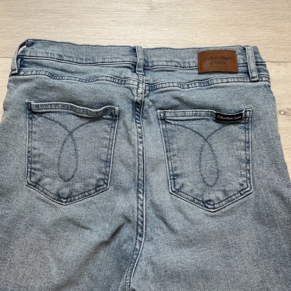 Calvin Klein Jeans Wide Leg Women 28 Light Blue PreLoved - Picture 6 of 8